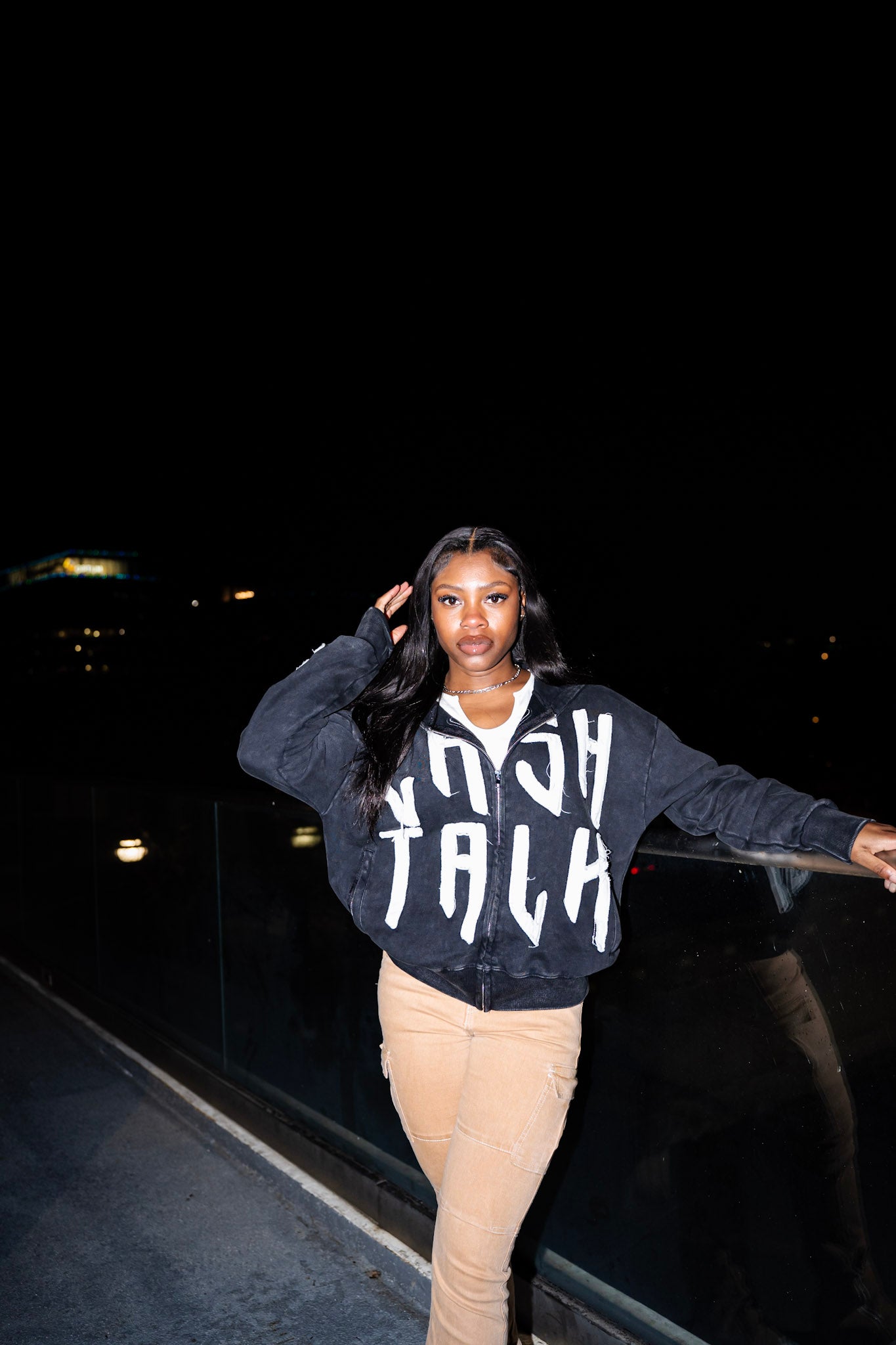 Havin Moguls Cropped Zip Up Hoodie