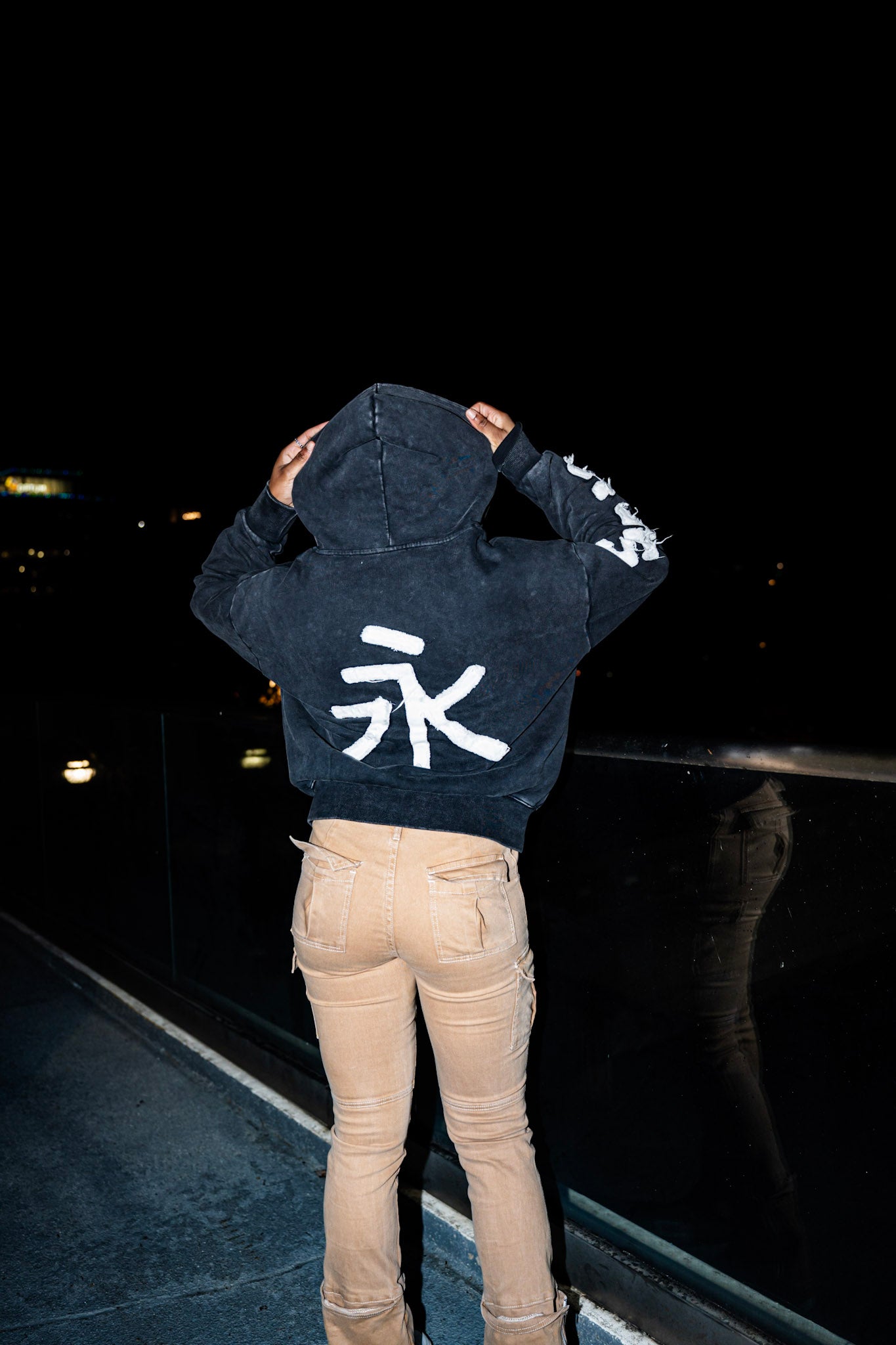 Havin Moguls Cropped Zip Up Hoodie