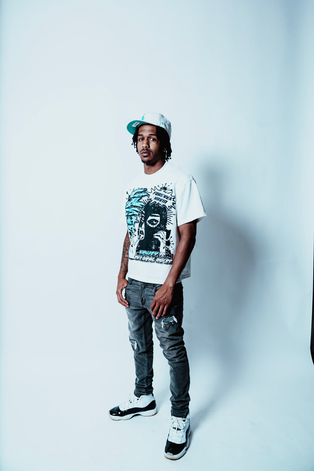 Blue Forever Havin Cropped T-Shirt