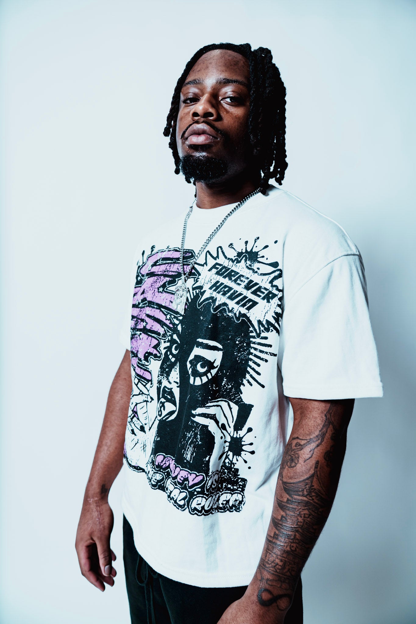 Purple Forever Havin Cropped T-Shirt