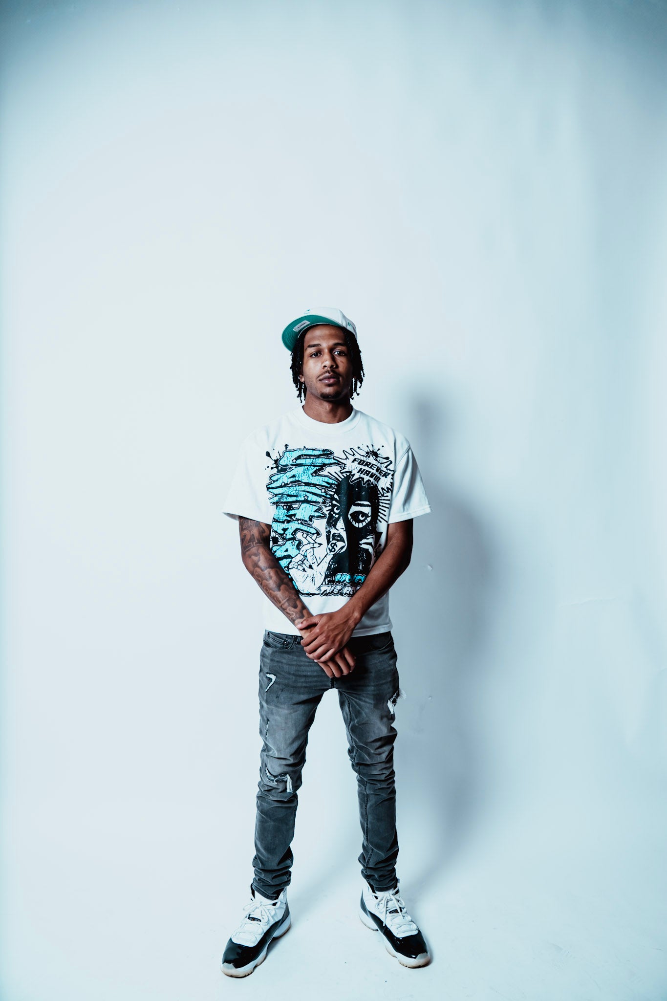Blue Forever Havin Cropped T-Shirt