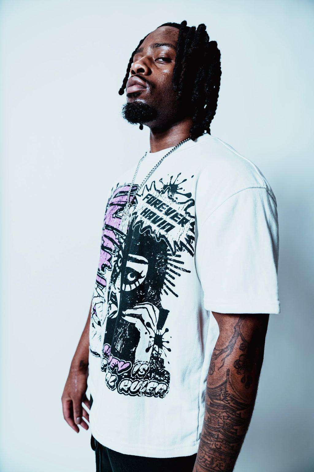 Purple Forever Havin Cropped T-Shirt