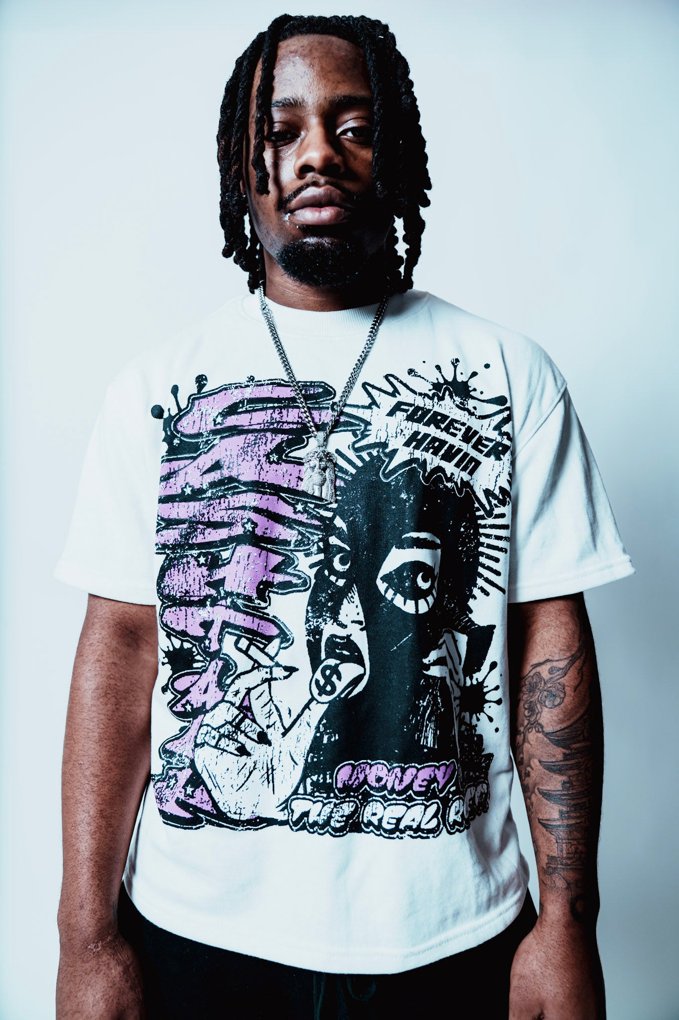 Purple Forever Havin Cropped T-Shirt