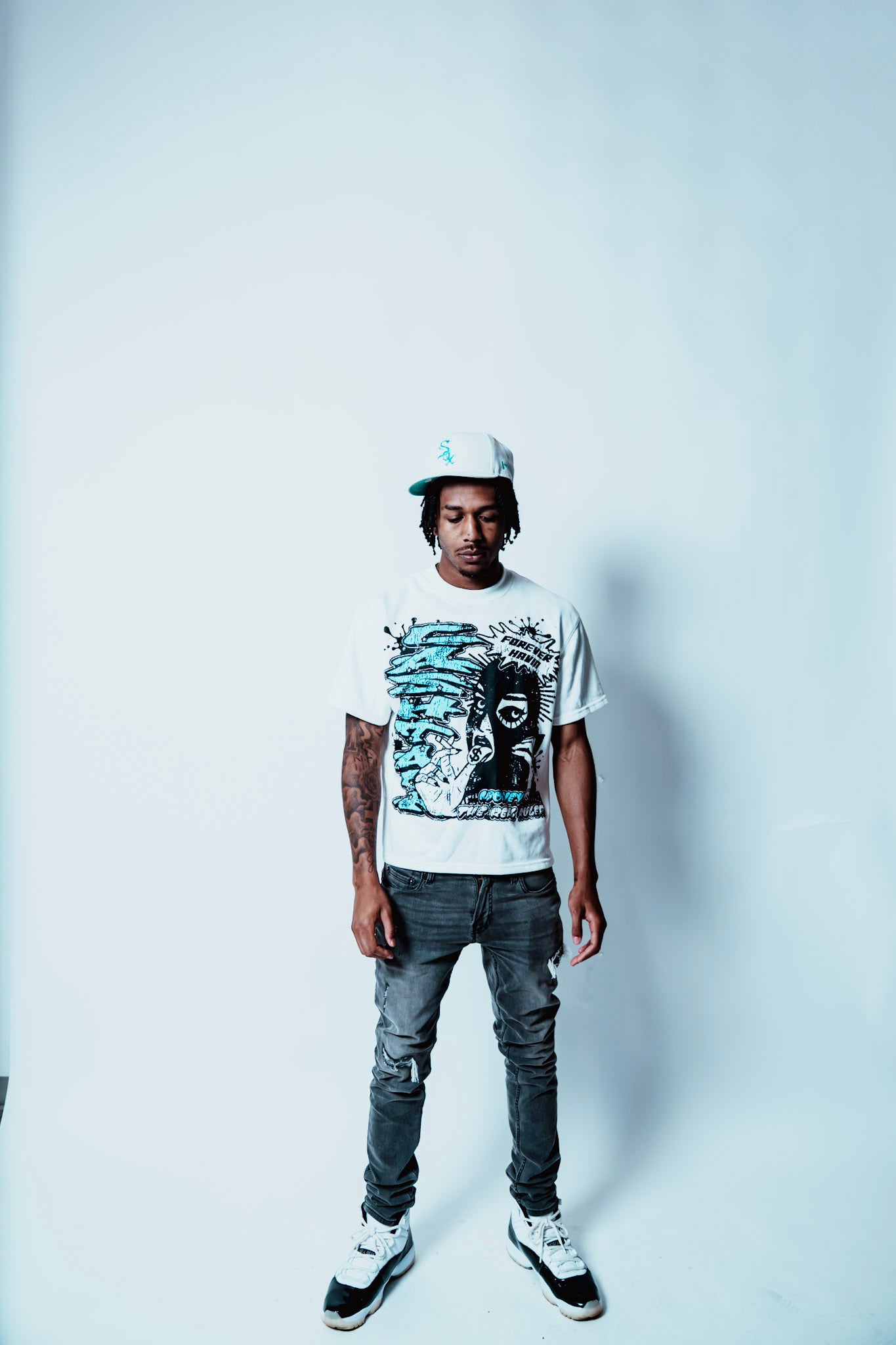 Blue Forever Havin Cropped T-Shirt