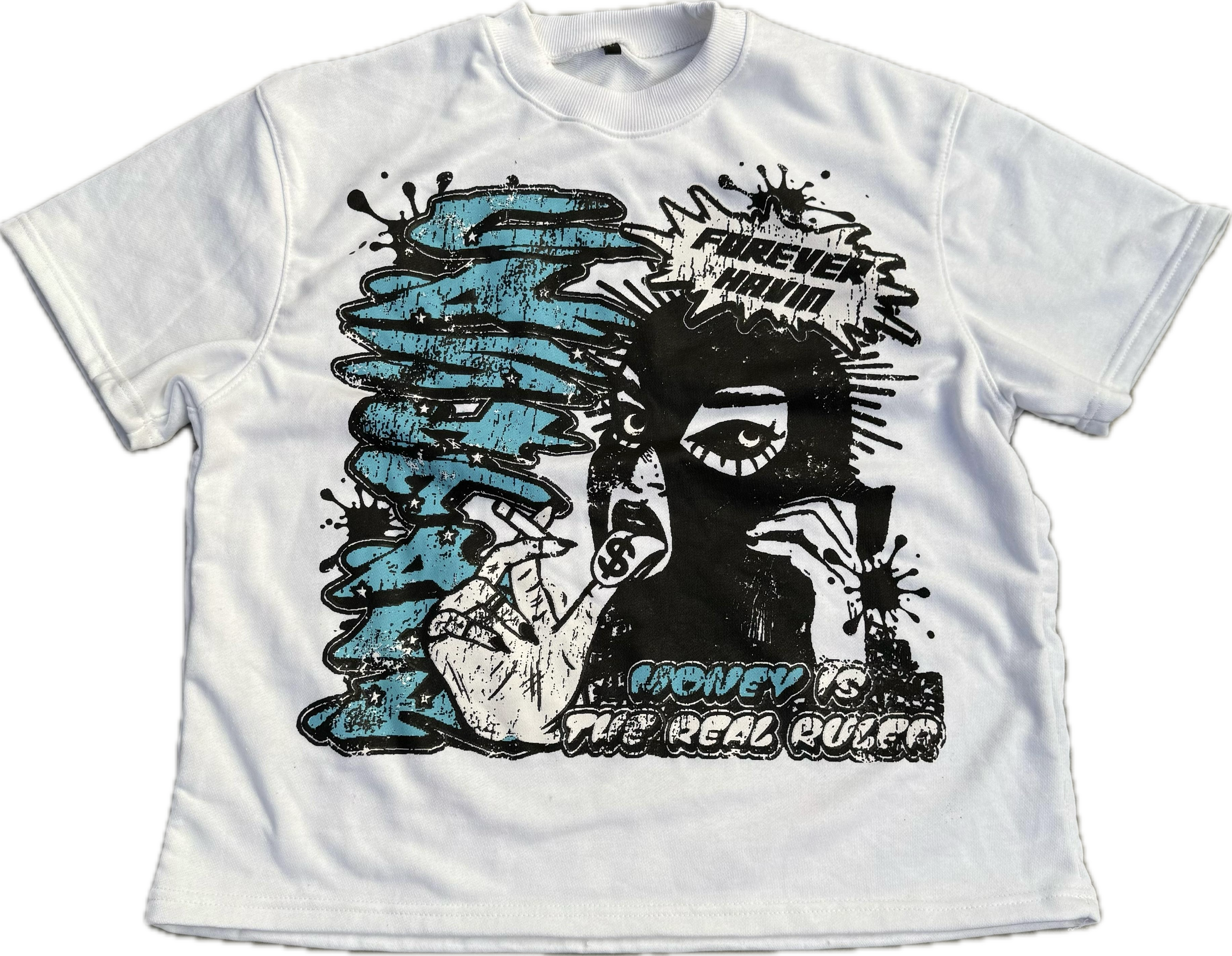 Blue Forever Havin Cropped T-Shirt