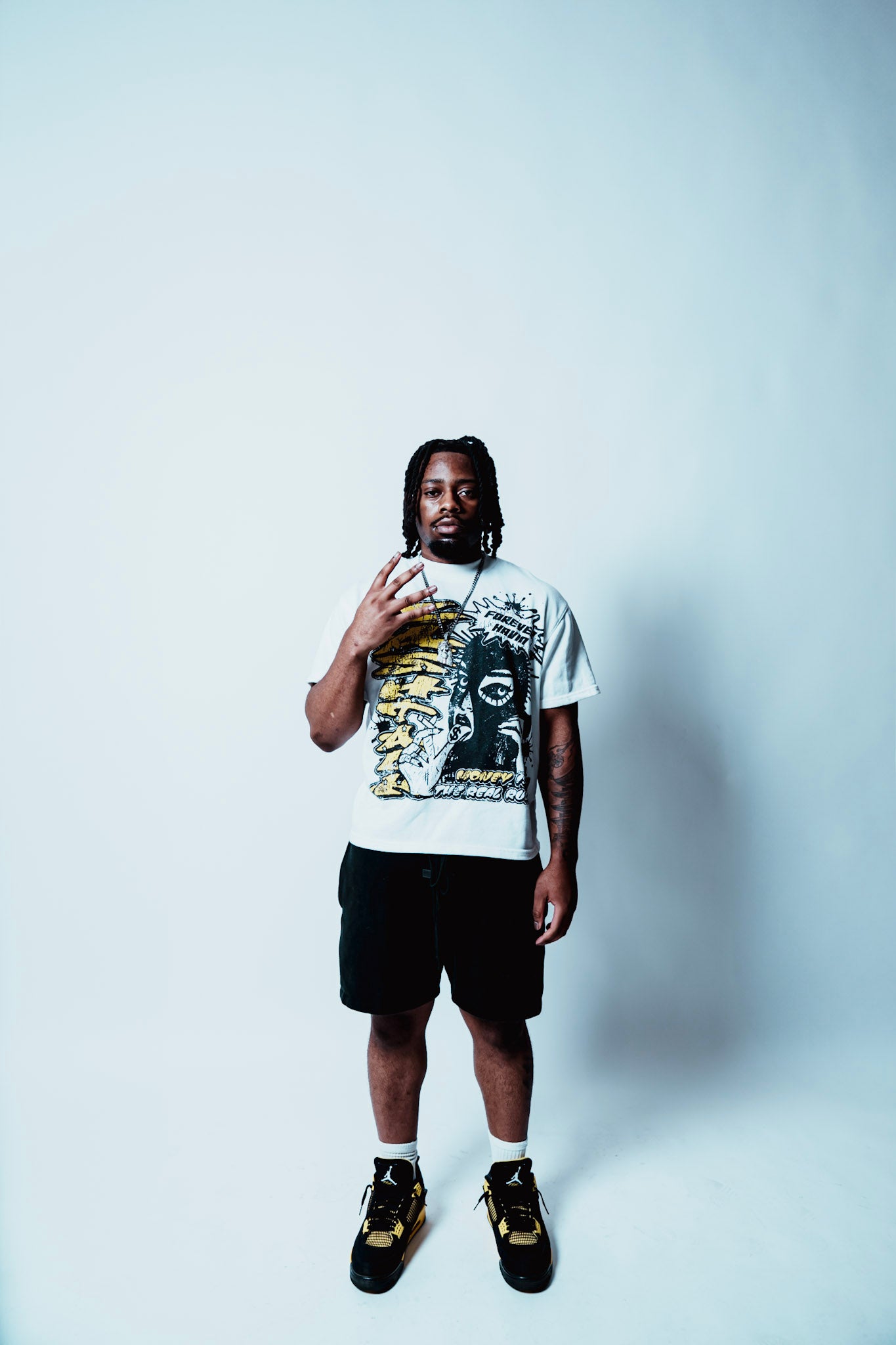 Yellow Forever Havin Cropped T-Shirt
