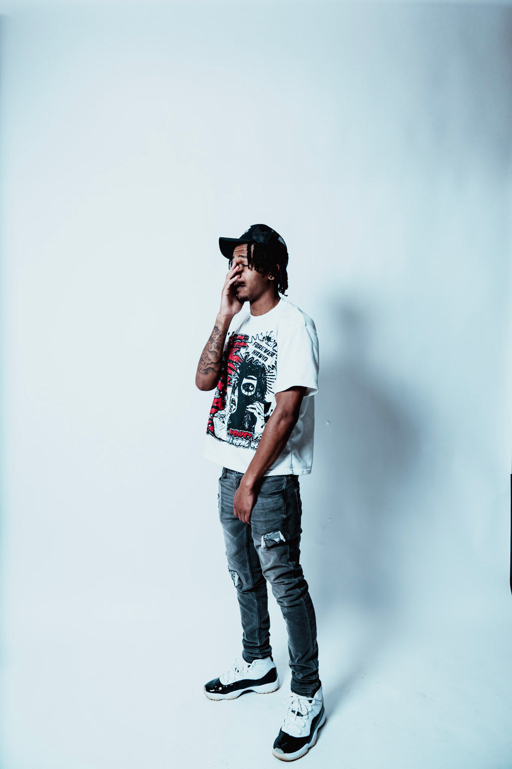 Red Forever Havin Cropped T-Shirt