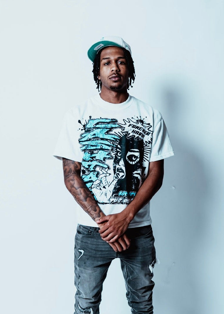 Blue Forever Havin Cropped T-Shirt