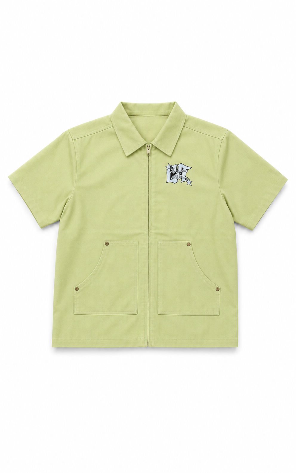 Mint Green Cotton Canvas Workers Tee
