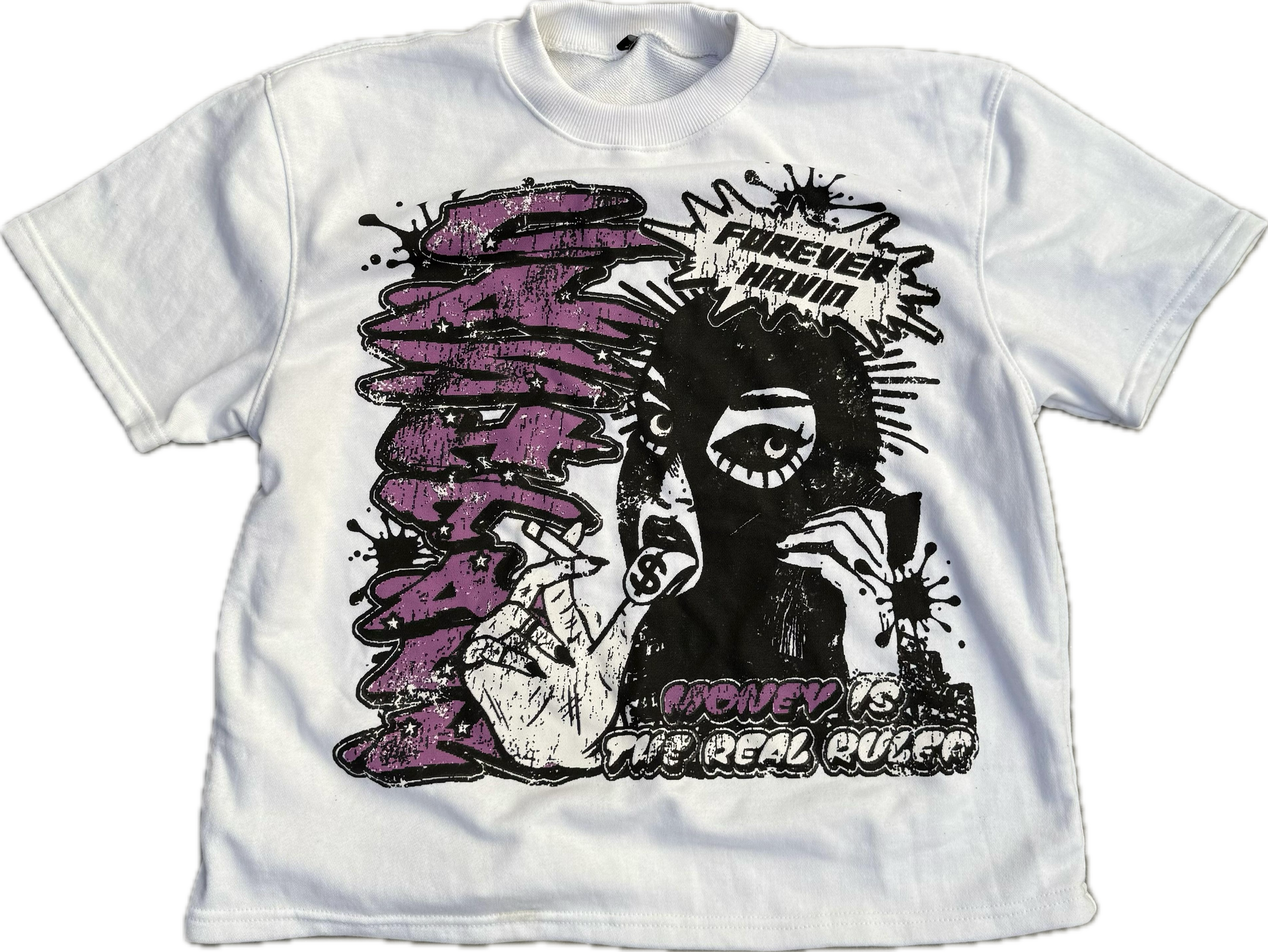 Purple Forever Havin Cropped T-Shirt