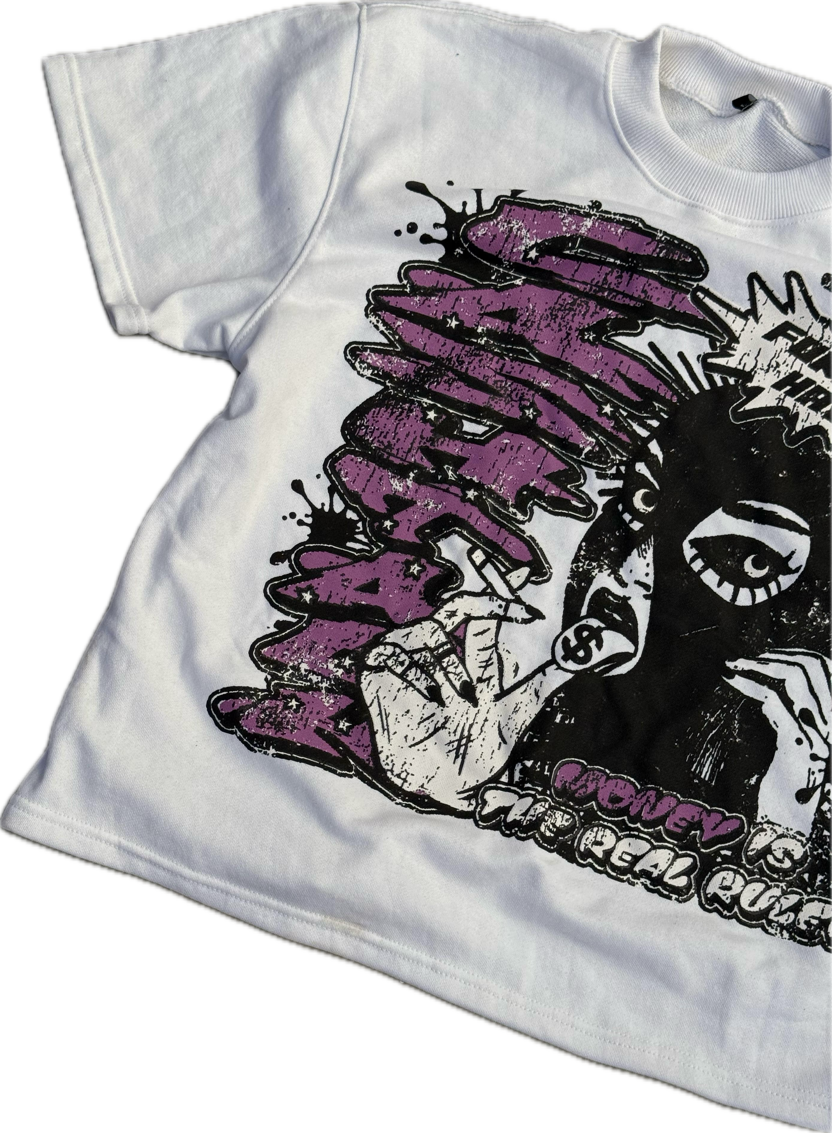 Purple Forever Havin Cropped T-Shirt