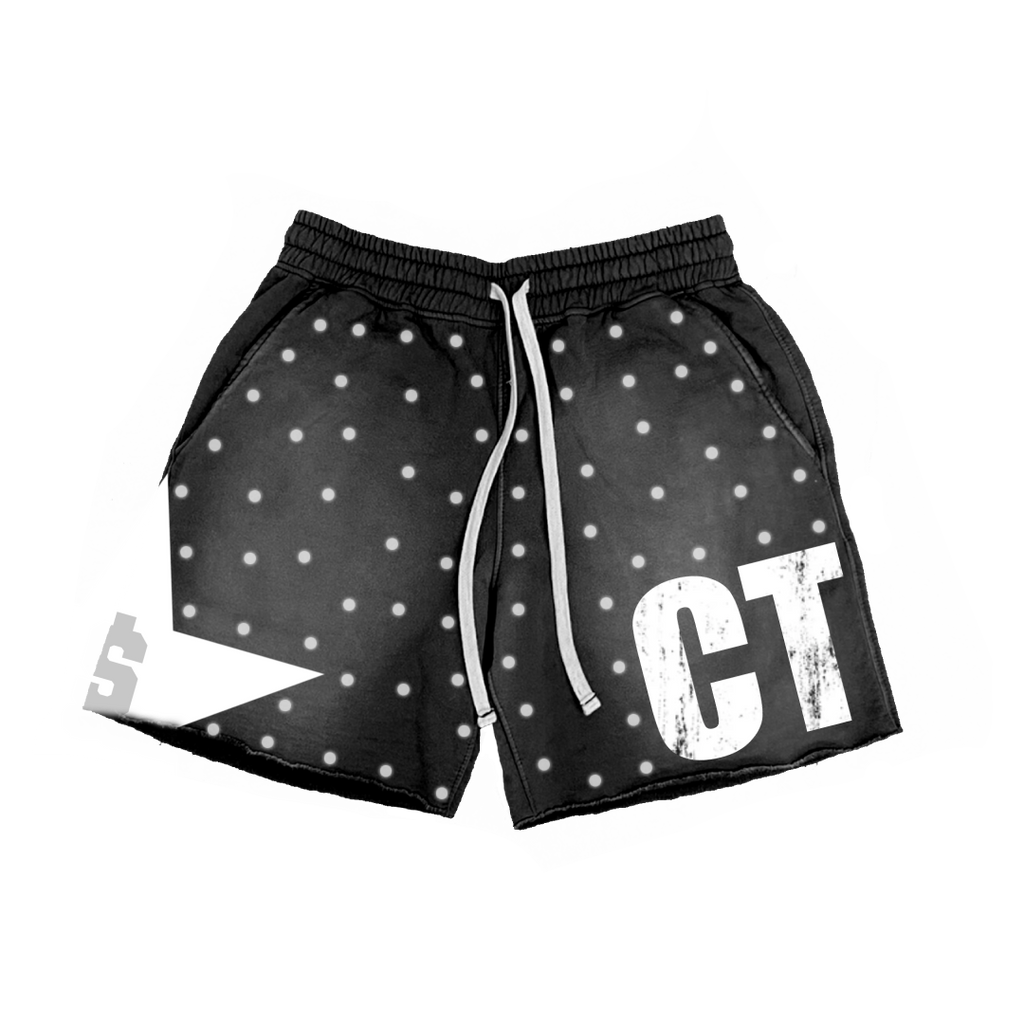 Black Havin Star Rhinestone Shorts