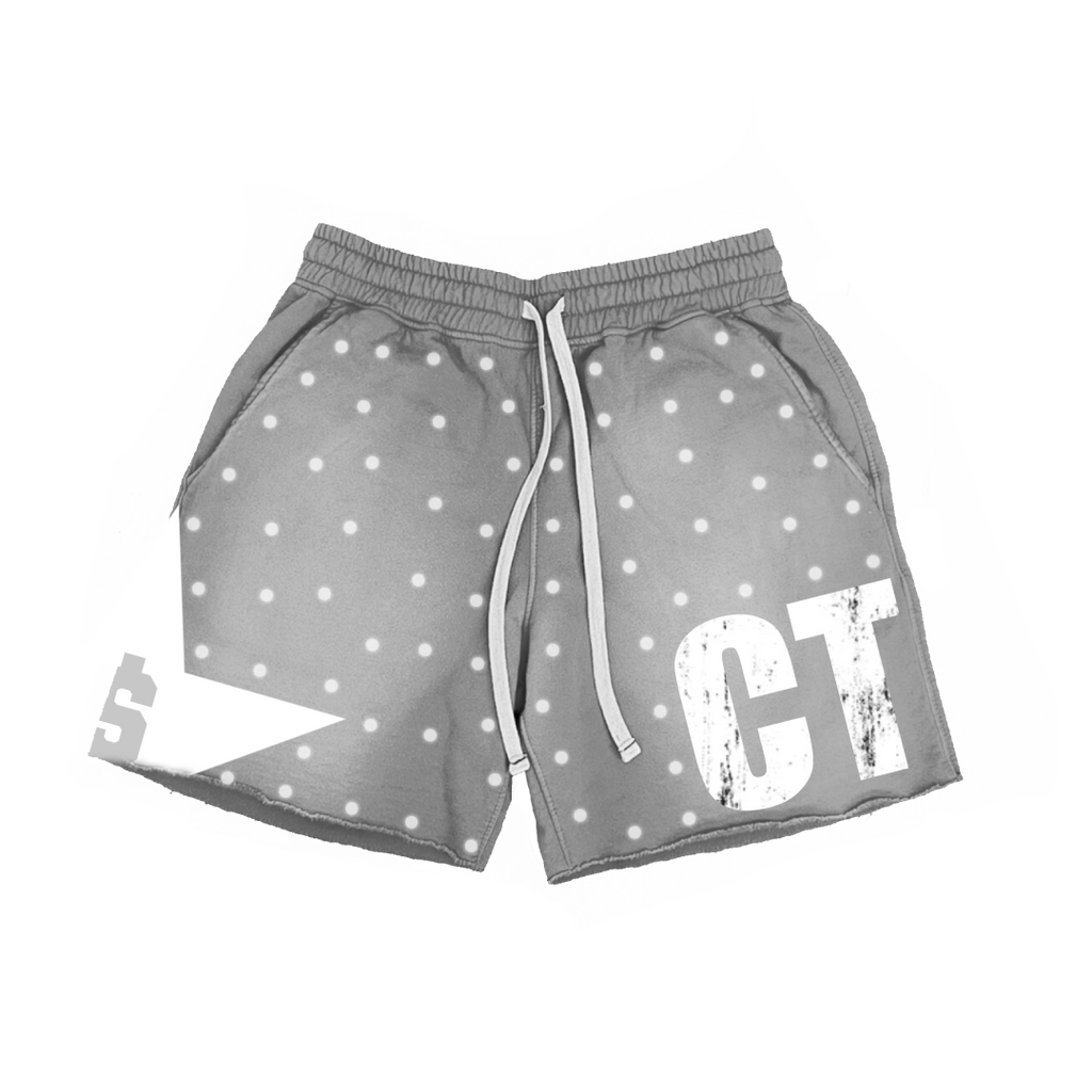 Grey Havin Star Rhinestone Shorts