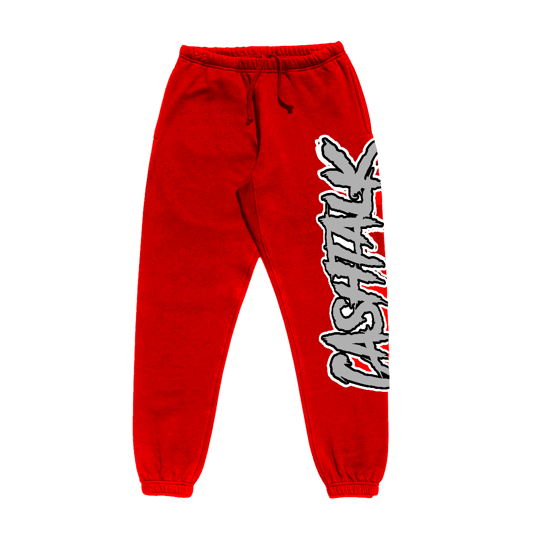 Red Biz Talk Sweatpants