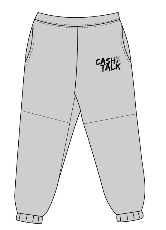 Grey Cash Talk Tech Pants